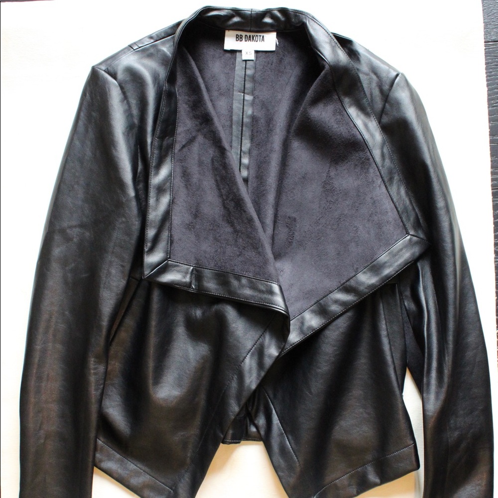BB Dakota Black Moto Jacket XS